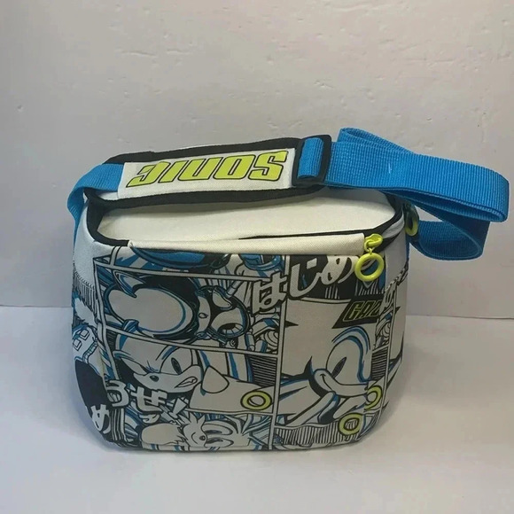 Sonic The Hedgehog Square Bag Insulated Lunch Cooler New - Picture 5 of 10